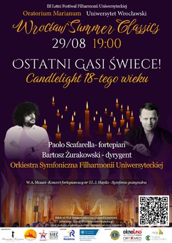 Zdjęcie wydarzenia Koncert „Ostatni gasi świece – Candlelight XVIII wieku”