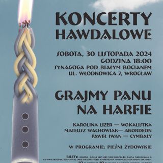 Zdjęcie wydarzenia Koncert Hawdalowy - Grajmy Panu na harfie - Karolina Lizer