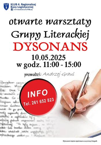 Zdjęcie wydarzenia Otwarte warsztaty literackie z Andrzejem Graulem