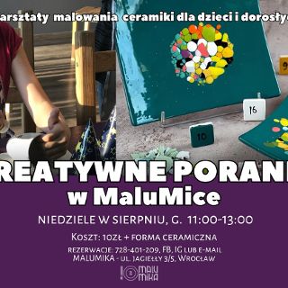 Zdjęcie wydarzenia Kreatywne poranki w MaluMice. Warsztaty dla dzieci i dorosłych