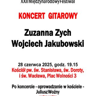 Zdjęcie wydarzenia Duet gitarowy – Zuzanna Zych i Wojciech Jakubowski