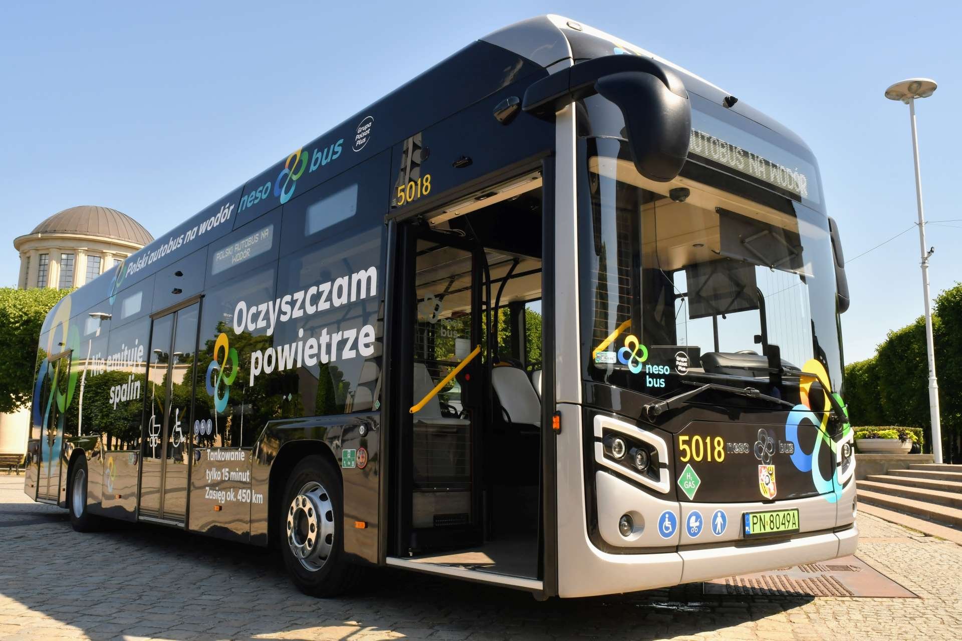 Powiększ obraz: Nesobus - taki autobus miejski na wodór testowało wrocławskie MPK.