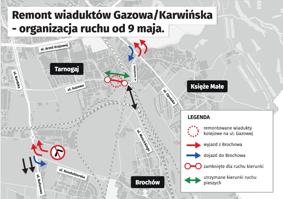 Gazowa, Karwińska - mapa