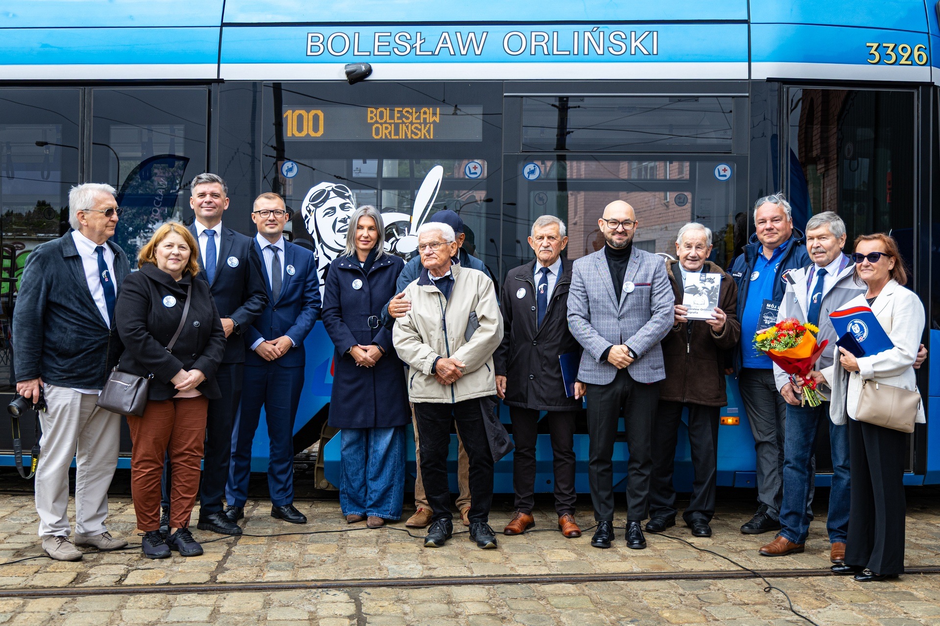Uroczystość nadania tramwajowi imienia Bolesława Orlińskiego