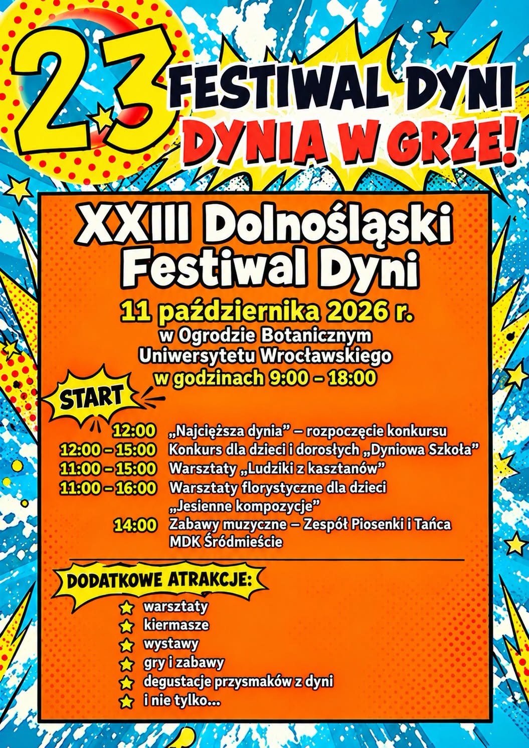 Program Festiwalu Dyni 2026, plakat wydarzenia