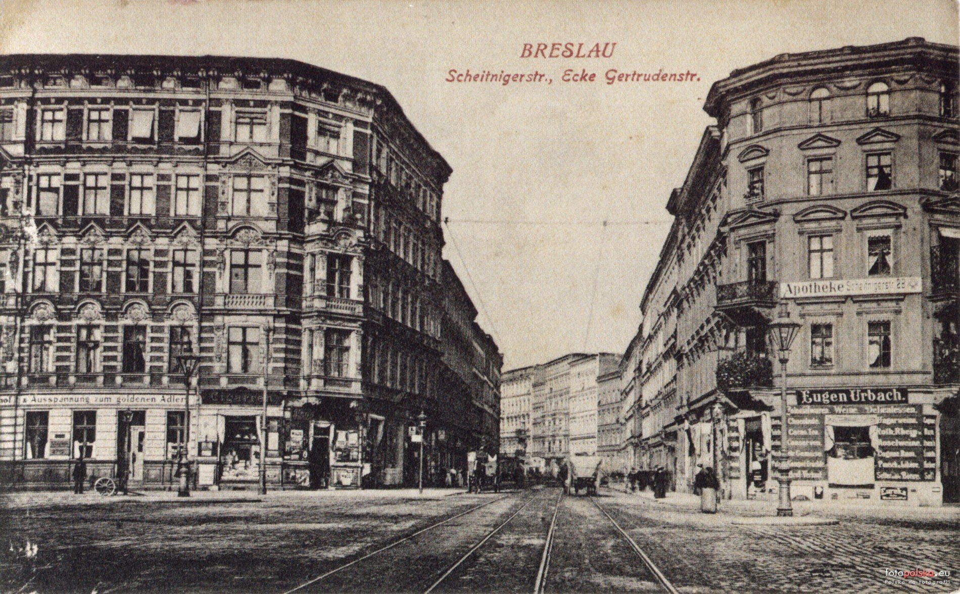 Ulica Szczytnicka w latach 1905-1915