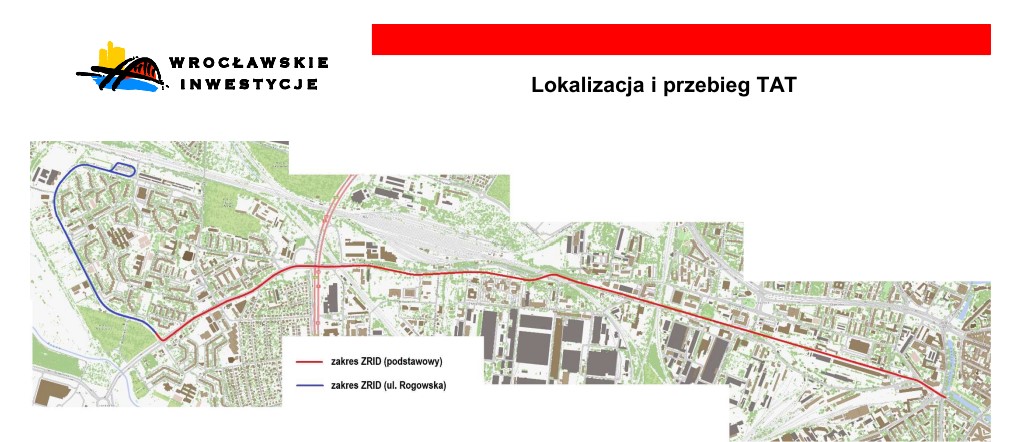 Mapa z przebiegiem TAT na Nowy Dwór.