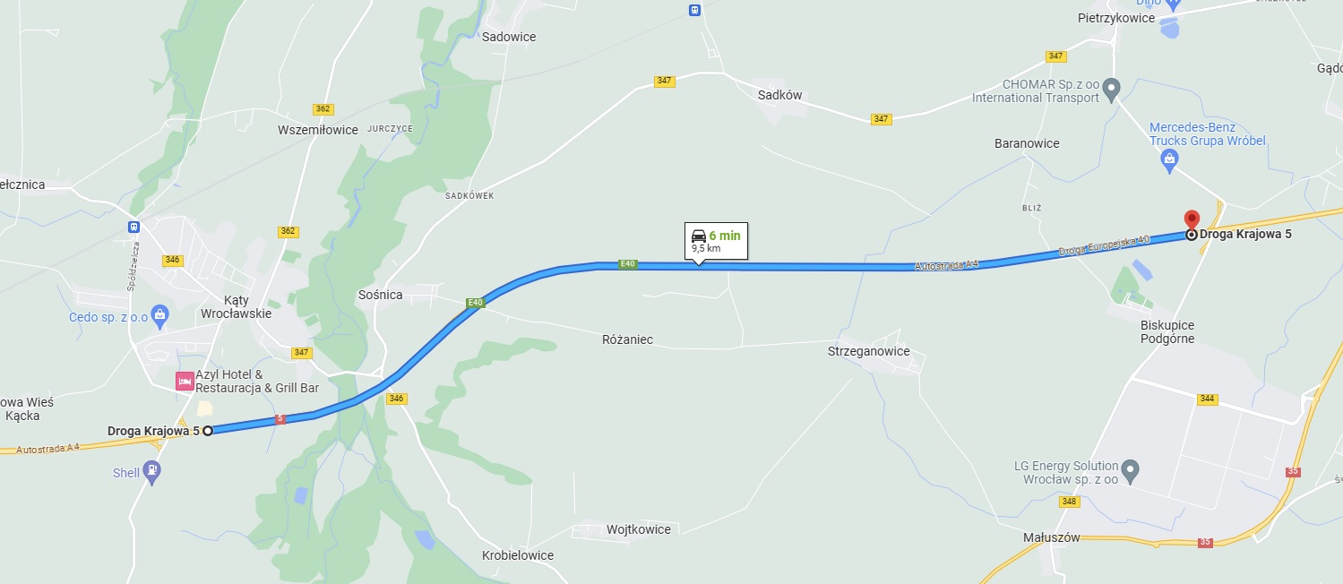 Na tym odcinku trwa naprawa barier.