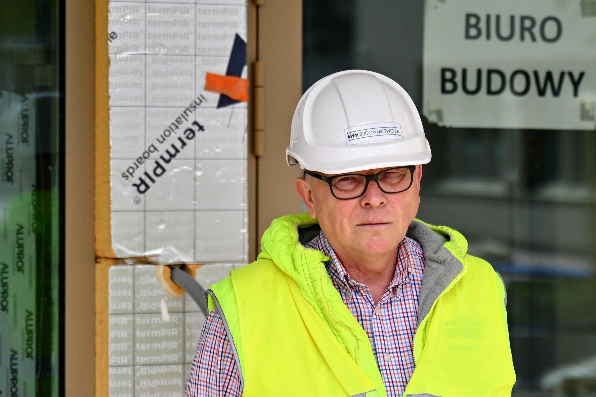 Kierownik budowy Stanisław Ochman spędził przy Asfaltowej dwa lata. Nieśmiało przyznaje, że ma satysfakcję z postawienia takiego obiektu.