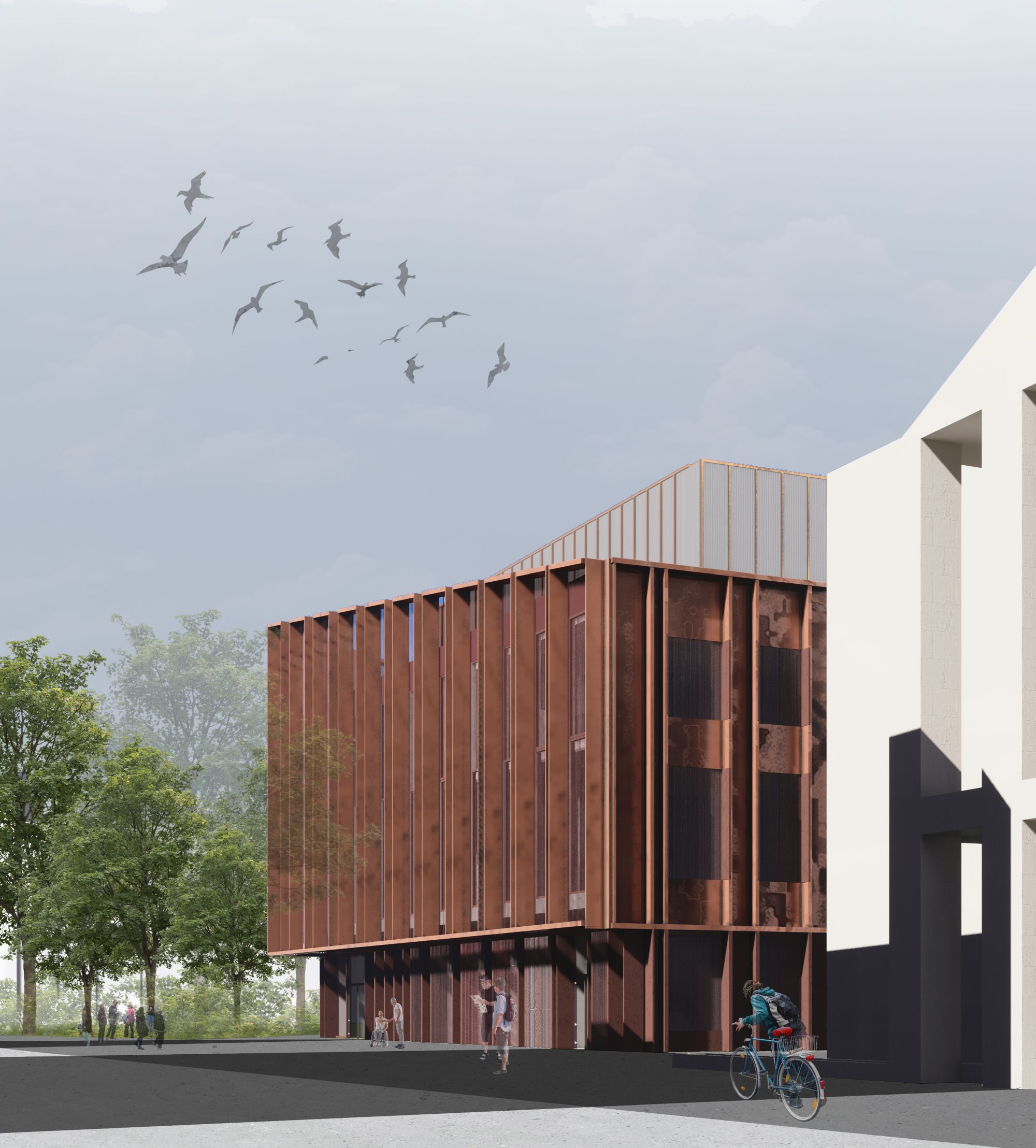 <p>Muzeum dźwięku przy ul. Świdnickiej. Projekt: Magdalena Strauchmann i Anna Wancel</p>