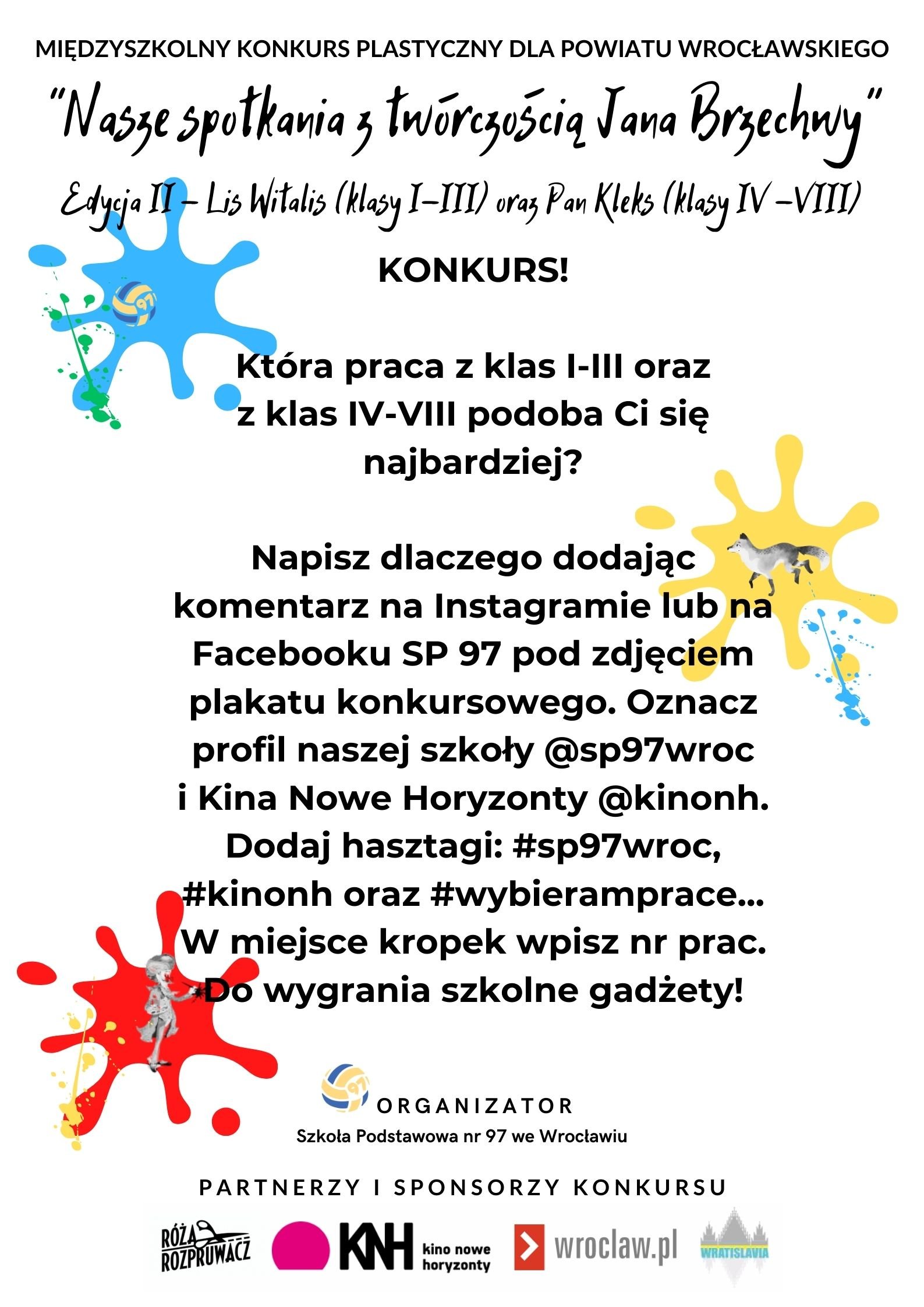 Plakat ze szczegółami konkursu