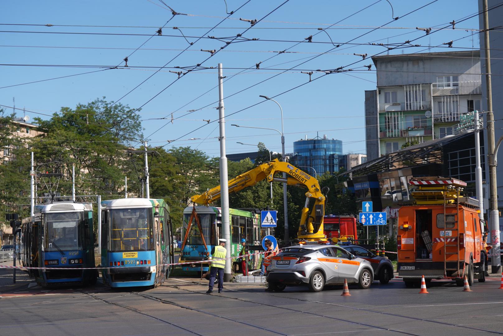 Zderzenie tramwajów na placu Legionów