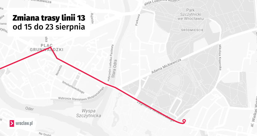 <p>Trzynastka z ronda Reagana pojedzie do zoo, gdzie zakończy trasę</p>