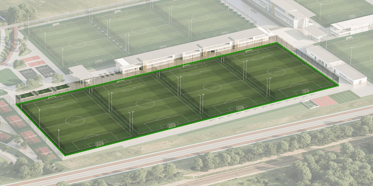 II etap Wrocławskiego Centrum Sportu - cztery boiska z naturalną nawierzchnią