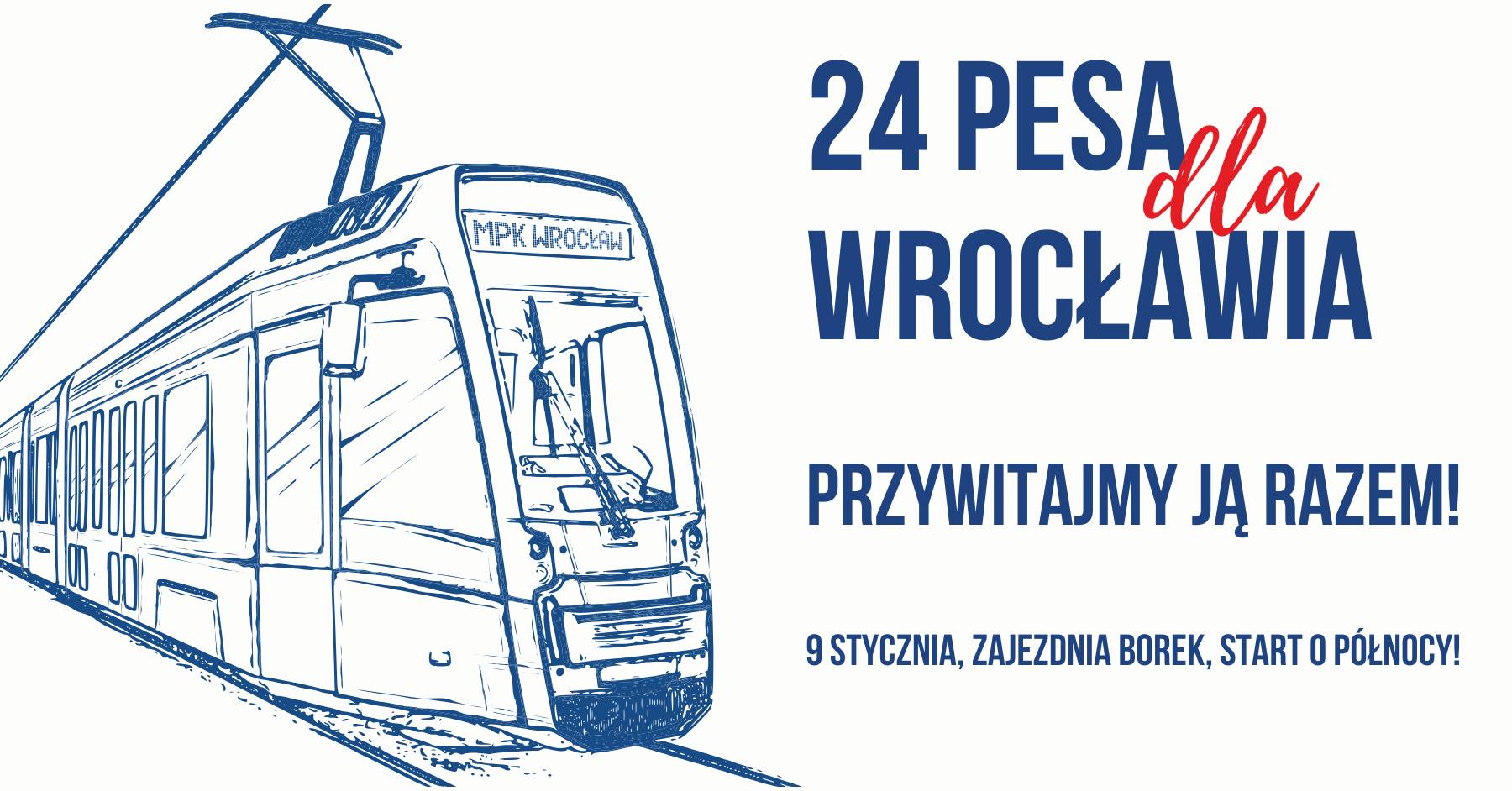 Tramwaj Pesa 146N należący do MPK Wrocław
