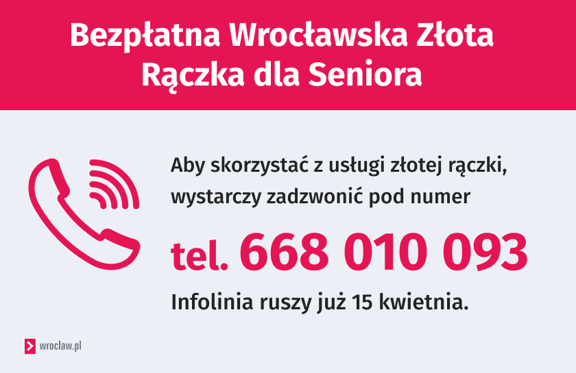 Aby skorzystać z usługi złotej rączki, wystarczy zadzwonić pod numer tel. 668 010 093
