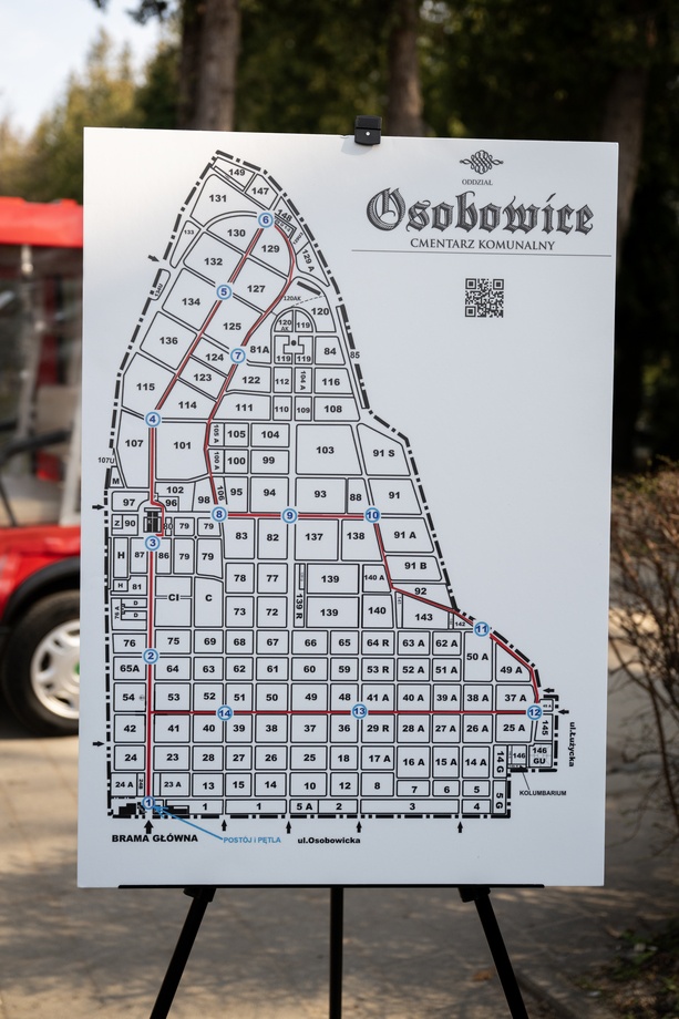 Trasa, którą będzie poruszał się meleks