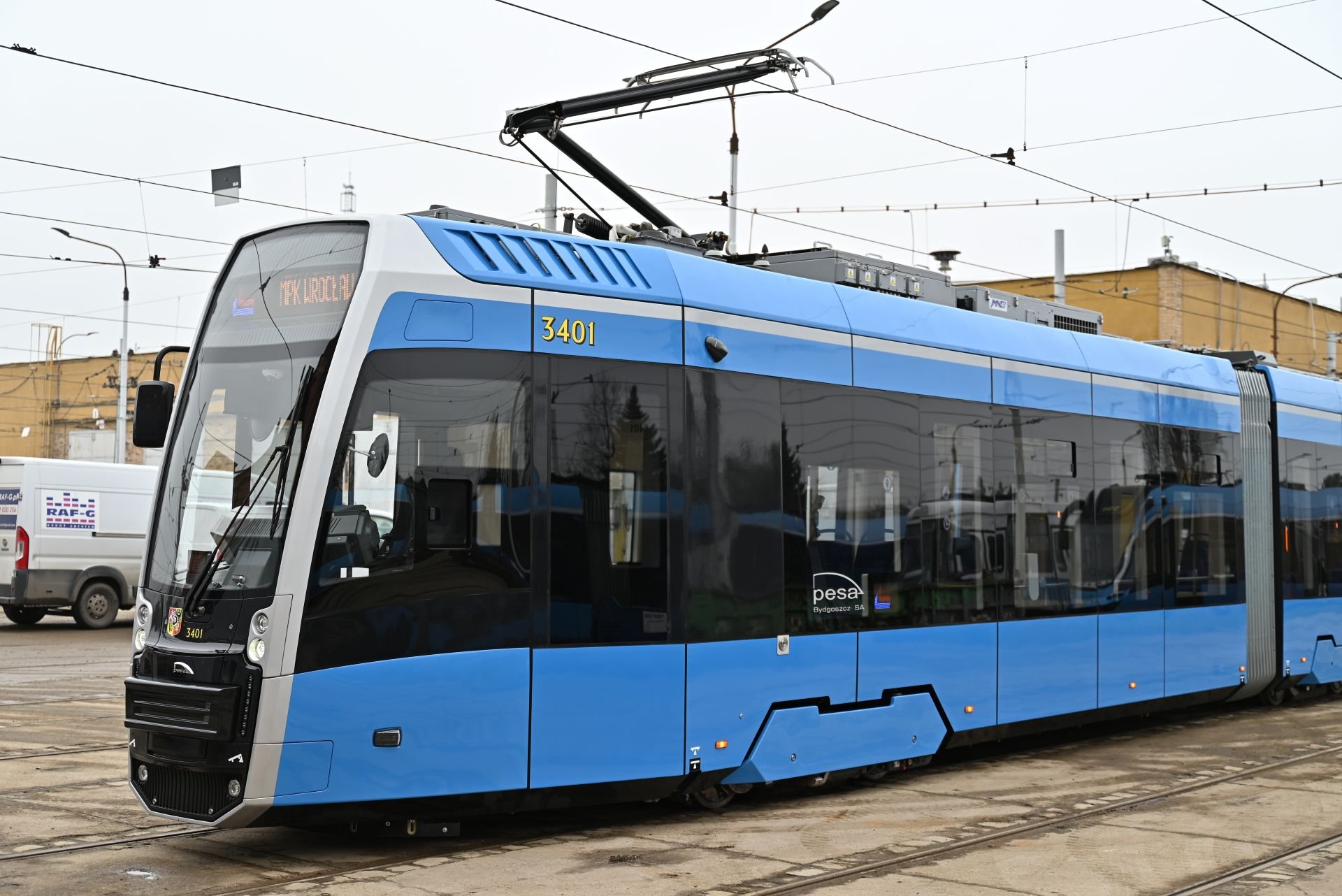 Powiększ obraz: 1. wrocławska Pesa 146N na zajezdni Borek