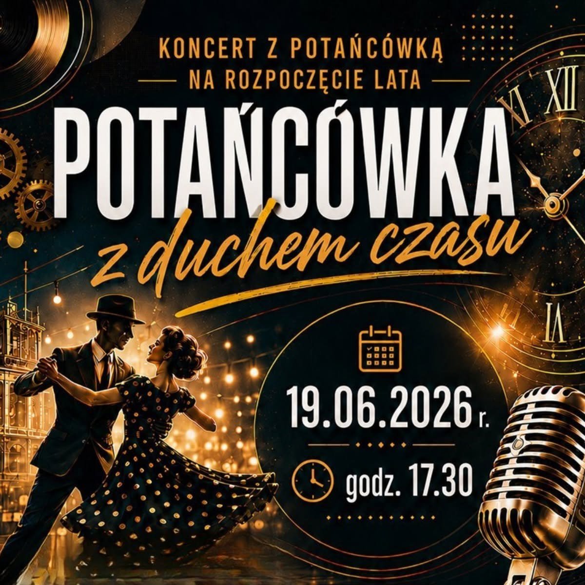 Powiększ obraz: Potańcówka pod Centrum Historii Zajezdnia 19.06 - plakat wydarzenia