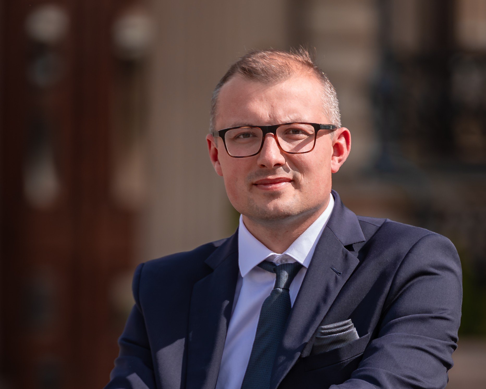 Powiększ obraz: Wiceprezydent Wrocławia Mateusz Żak