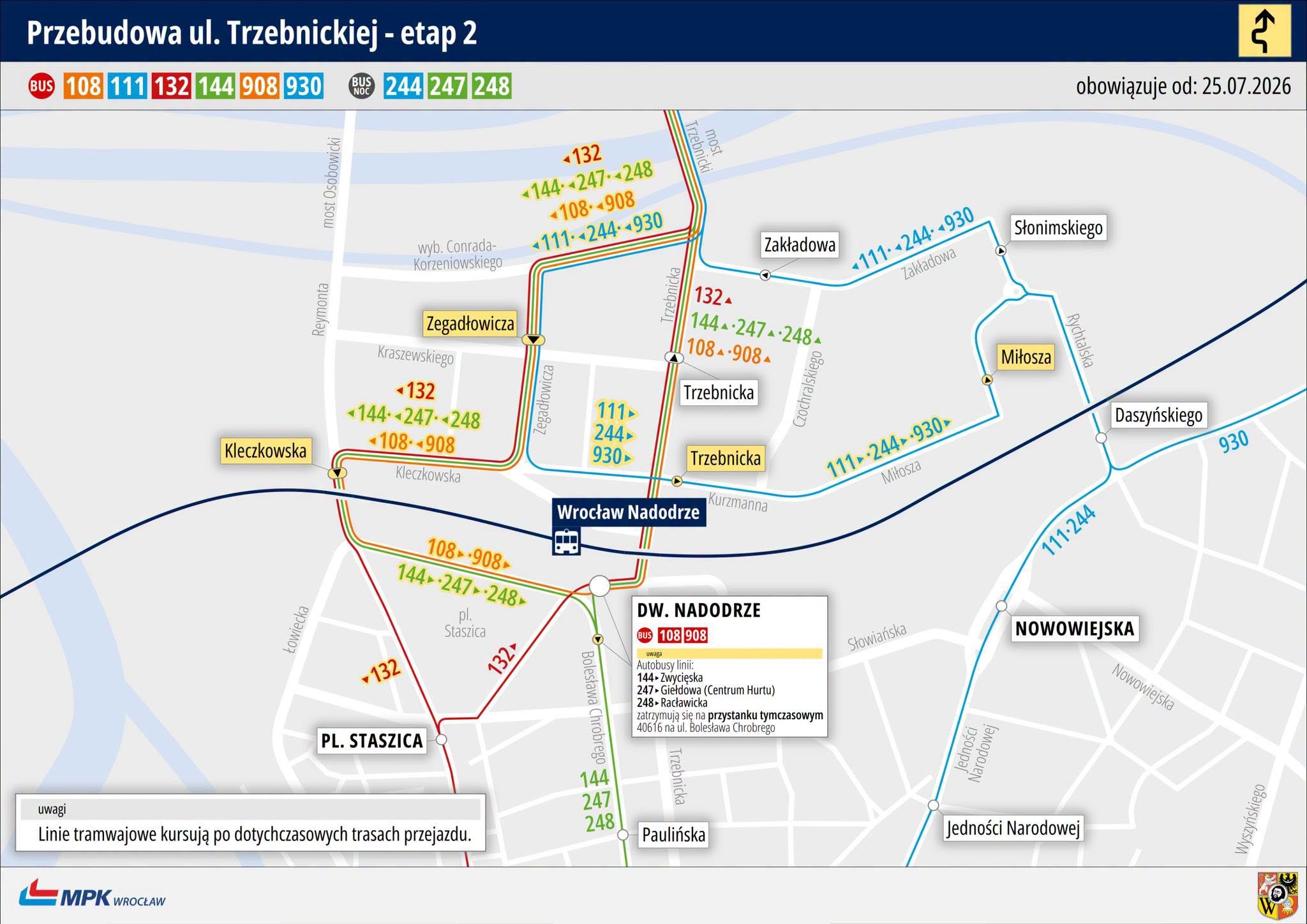 Powiększ obraz: Rusza II etap remontu ul. Trzebnickiej