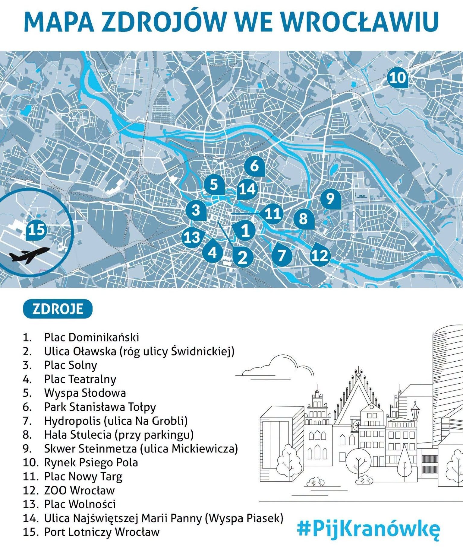 Powiększ obraz: Mapa miejskich zdrojów