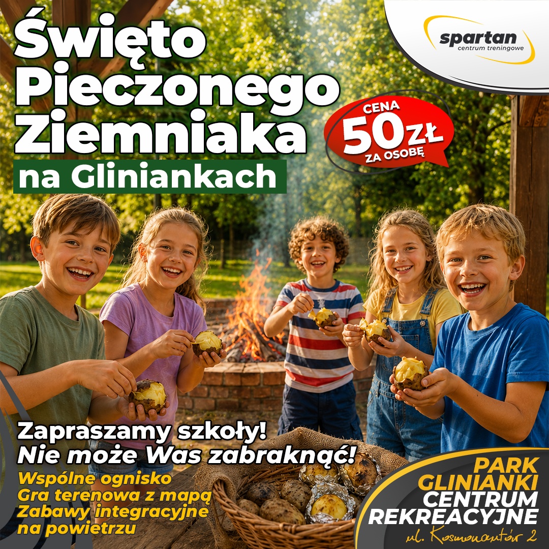 Powiększ obraz: Plakat wydarzenia: Święto Pieczonego Ziemniaka na Gliniankach