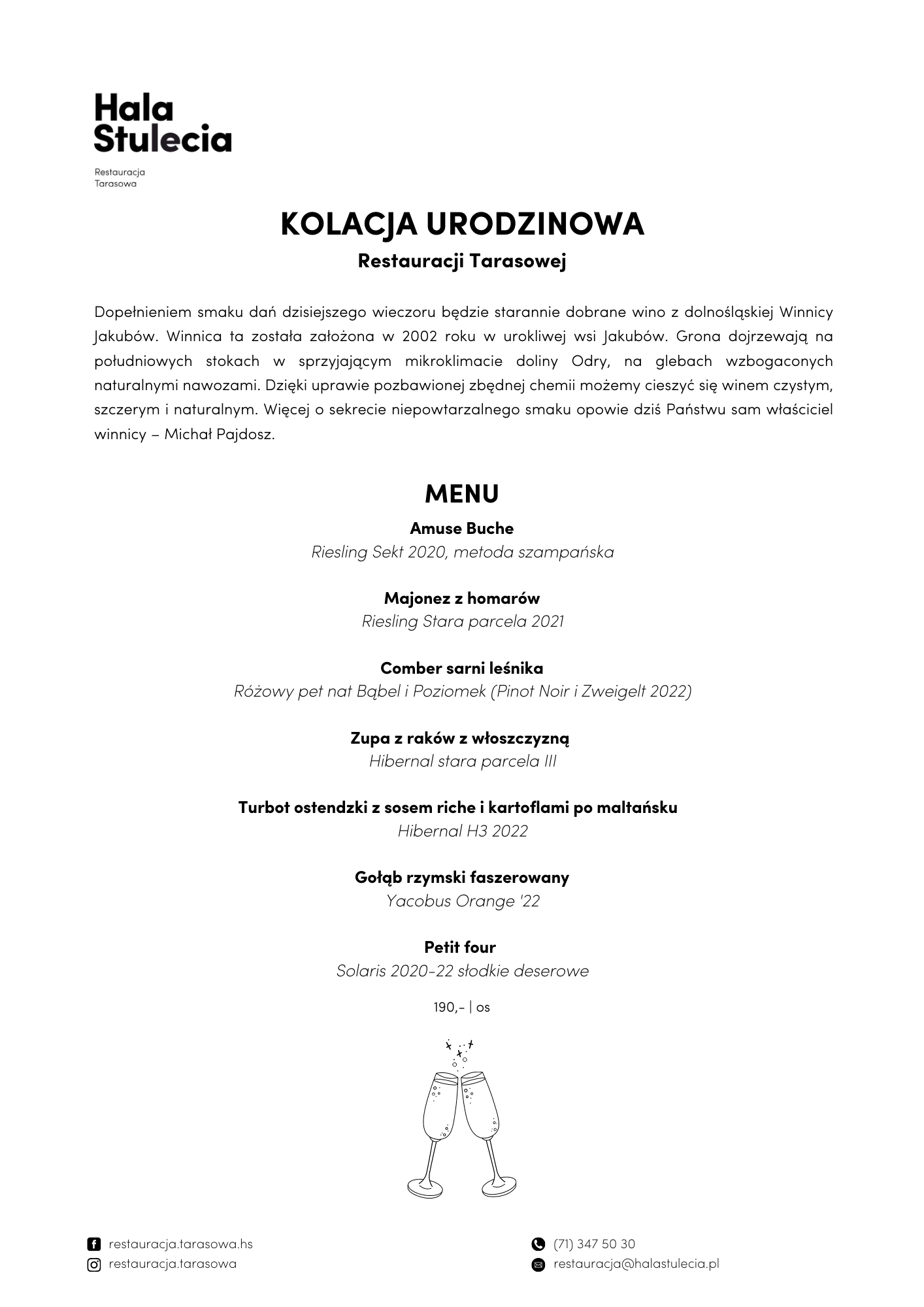 Powiększ obraz: Wine Pairing - menu