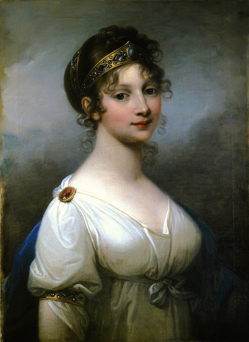 Powiększ obraz: Portret królowej Luizy, autorstwa Józefa Grassiego