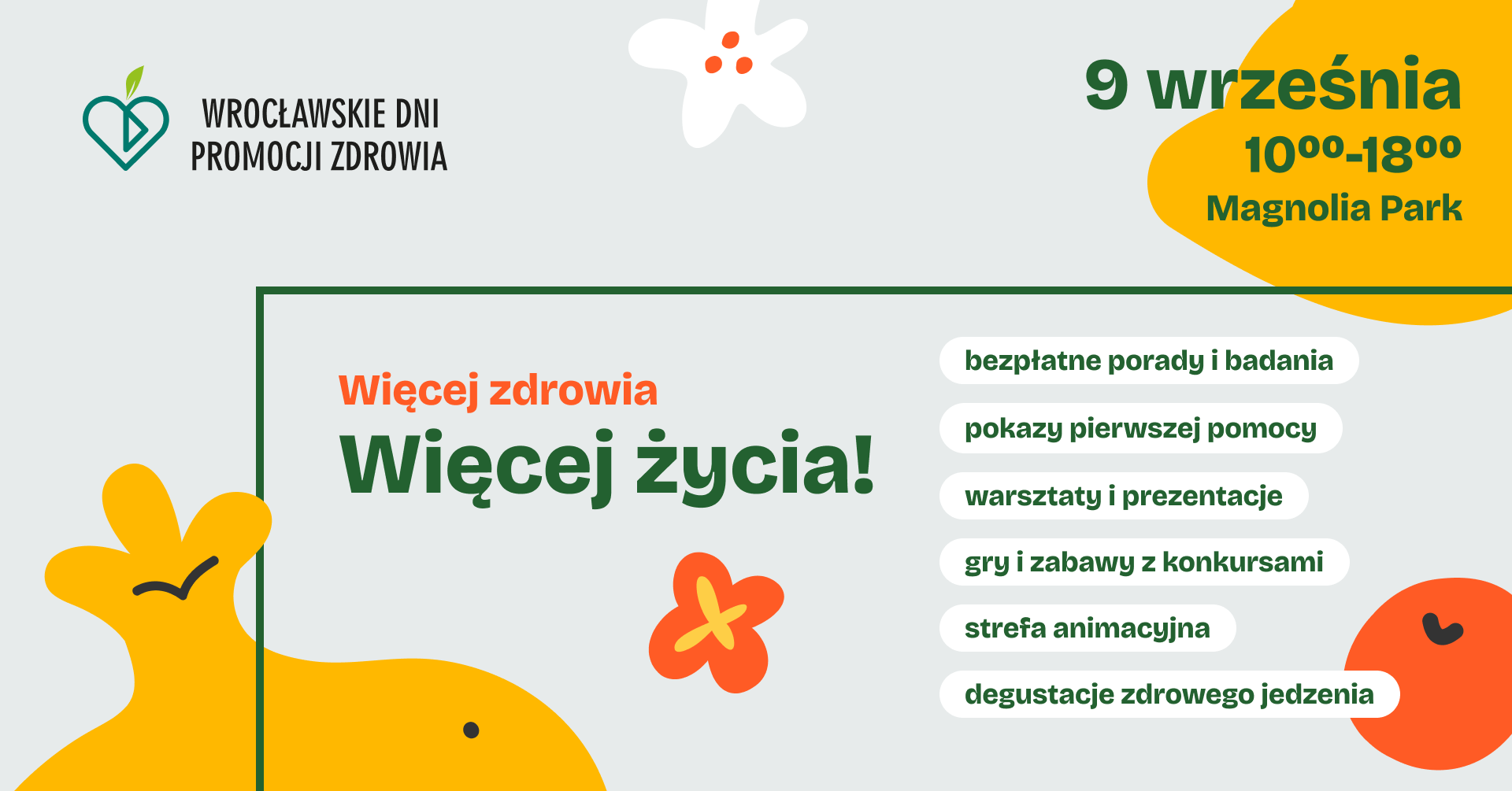 Powiększ obraz: plakat Wrocławskich Dni Promocji Zdrowia