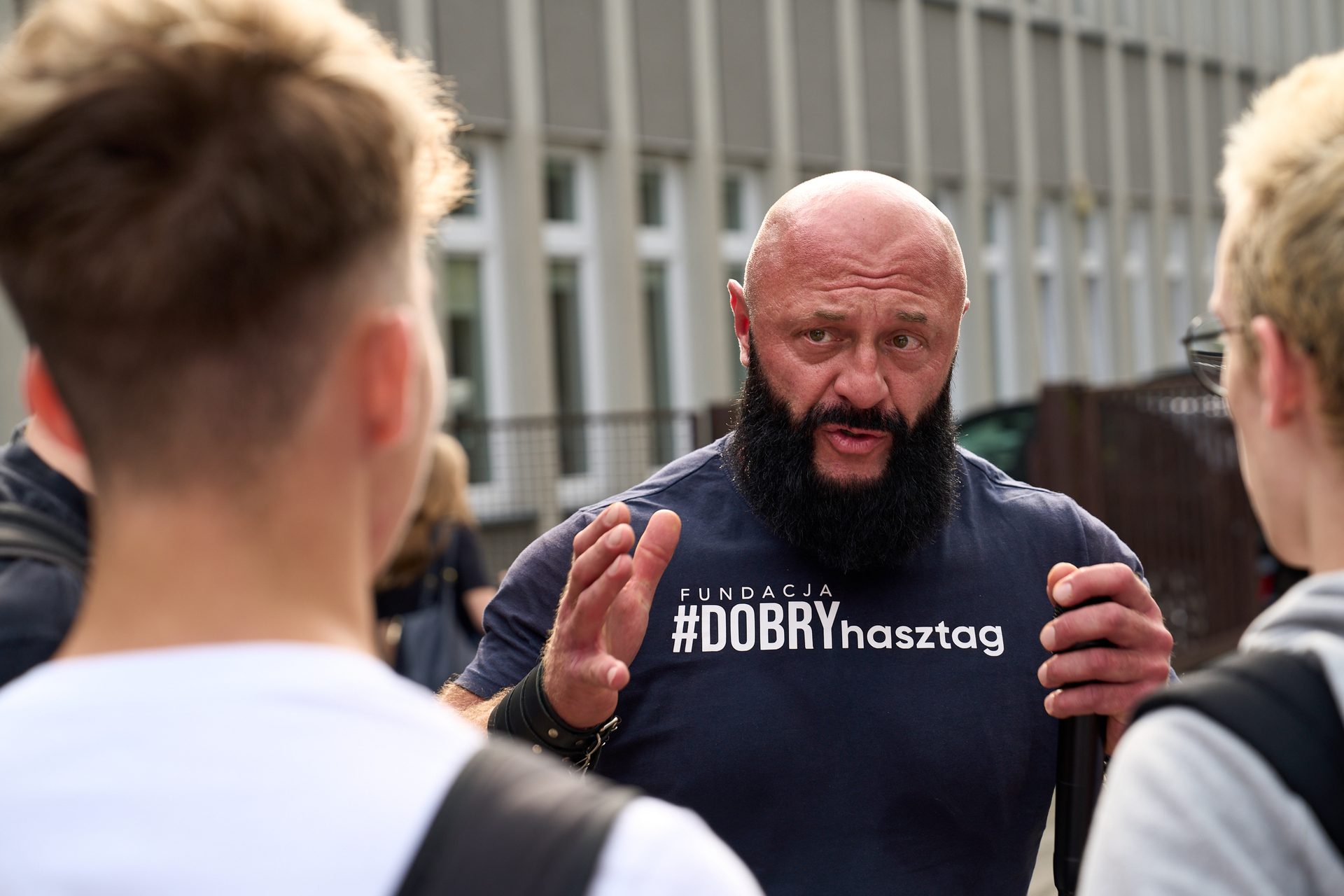 Powiększ obraz: Ambasador fundacji #DobryHasztag Hubert Pietrus