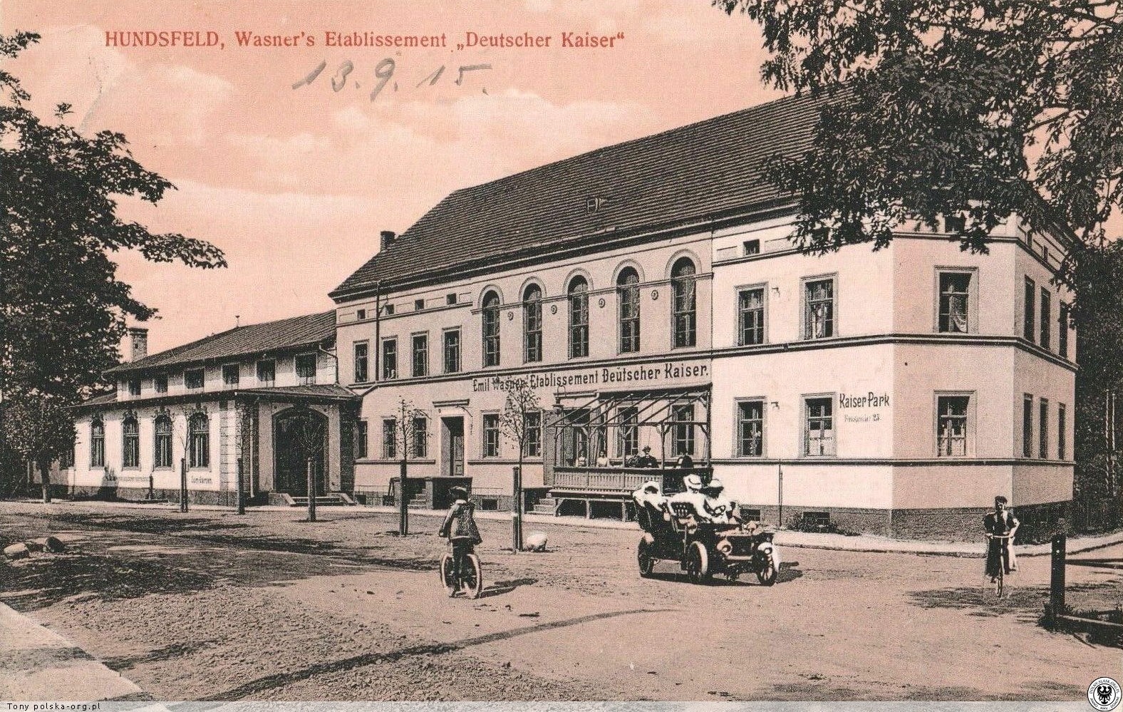 Powiększ obraz: Budynek Etablissements Deutscher Keiser. Lata 1900-1915