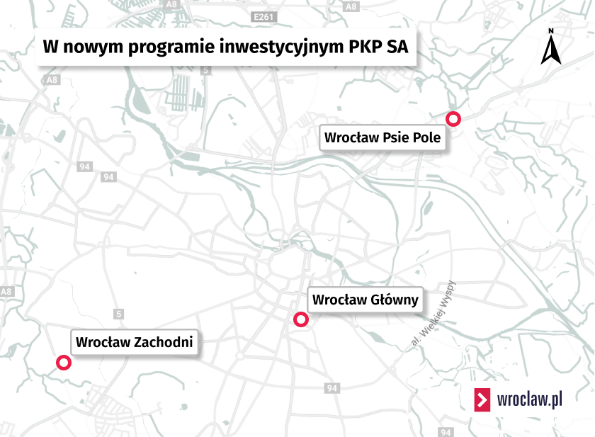 Powiększ obraz: Trzy dworce na mapie