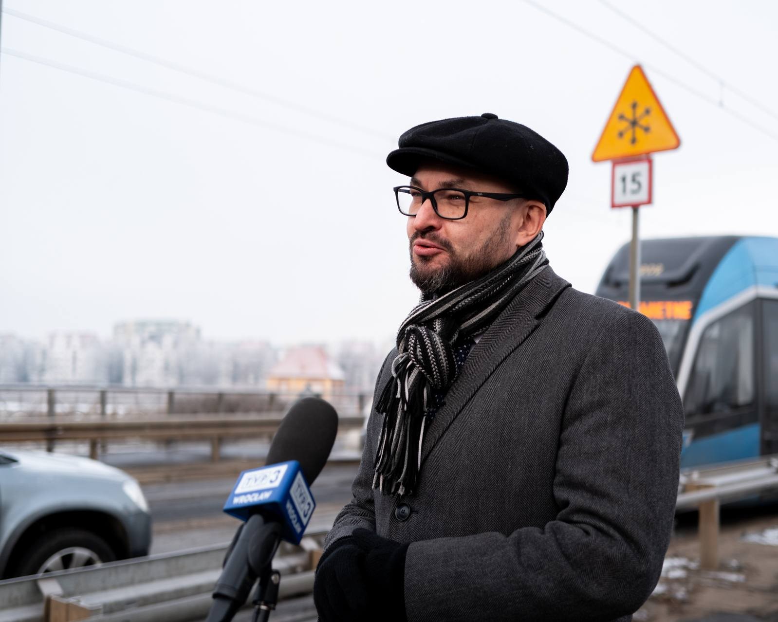 Powiększ obraz: Witold Woźny, prezes MPK Wrocław