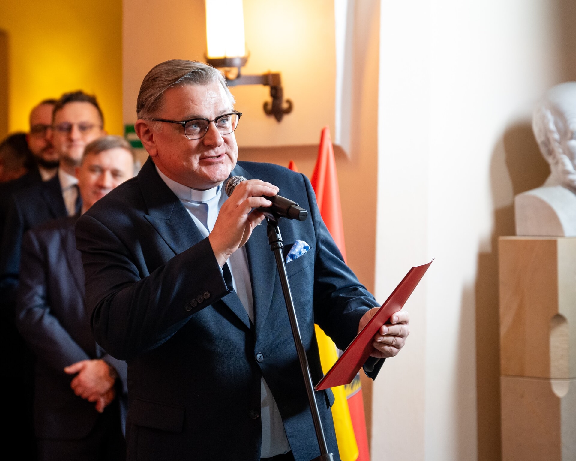 Powiększ obraz: prof. Sławomir Stasiak, przewodniczący Kolegium Rektorów Uczelni Wrocławia i Opola