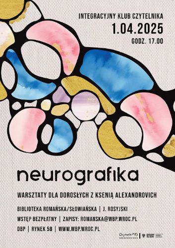 Zdjęcie wydarzenia Neurografika: Integracyjny Klub Czytelnika [warsztaty]