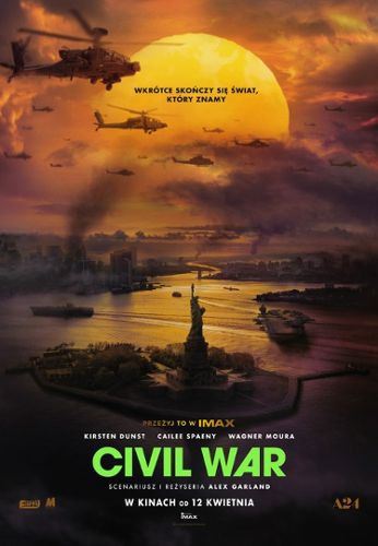Zdjęcie wydarzenia Filmowy czwartek i kino plenerowe „Civil War” [Lato na Pergoli 2025]