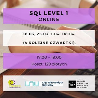 Zdjęcie wydarzenia SQL level 1 – kurs online
