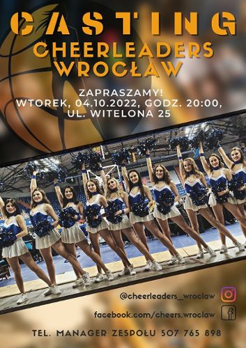 Zdjęcie wydarzenia Casting do Cheerleaders Wrocław