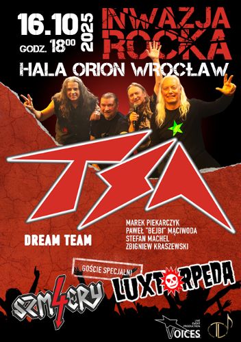 Zdjęcie wydarzenia Inwazja Rocka – TSA Dream Team, Luxtorpeda, 4 Szmery