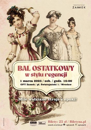 Zdjęcie wydarzenia Bal ostatkowy w stylu regencji
