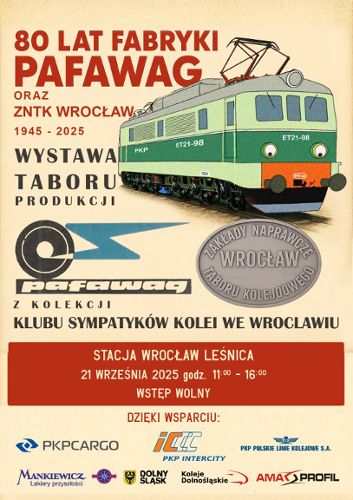 Zdjęcie wydarzenia Wystawa zabytkowego taboru z kolekcji Klubu z okazji 80-lecia powstania PaFaWagu oraz ZNTK Wrocław na stacji Wrocław Leśnica