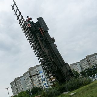 Freilichtskulptur „Zug gen Himmel”