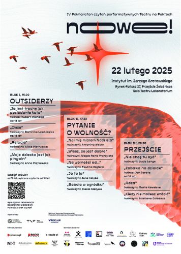 Zdjęcie wydarzenia Nowe! IV Półmaraton czytań performatywnych Teatru na Faktach