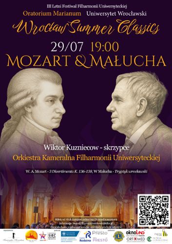 Zdjęcie wydarzenia Koncert „Mozart & Małucha”