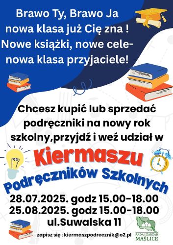 Zdjęcie wydarzenia Kiermasz podręczników szkolnych na Maślicach
