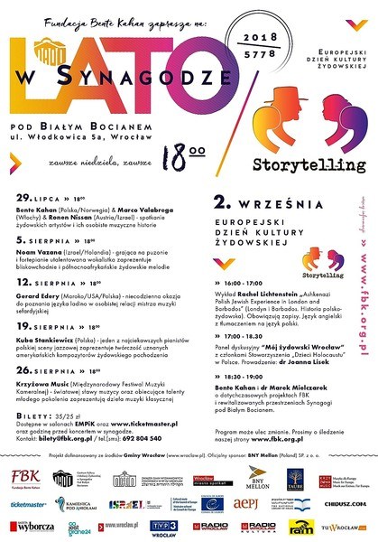 Sommer in der Synagoge zum Weißen Storch 2018