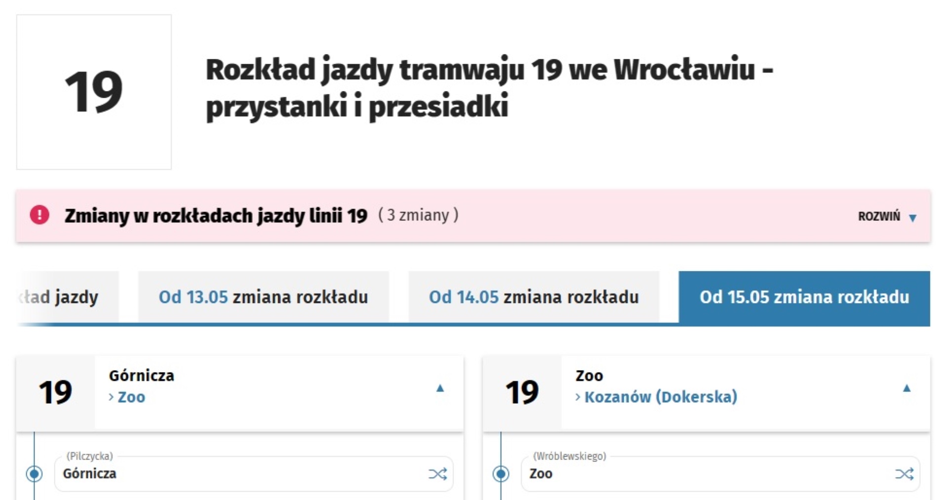 Powiększ obraz: Nowy rozkład dla nowej linii