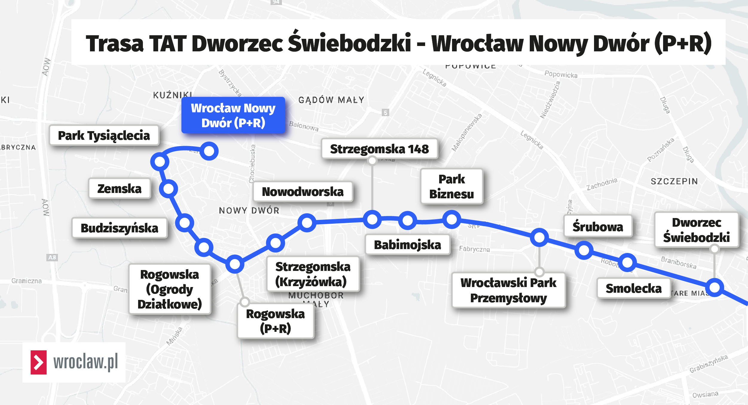 Powiększ obraz: Przystanki na trasie na Nowy Dwór.