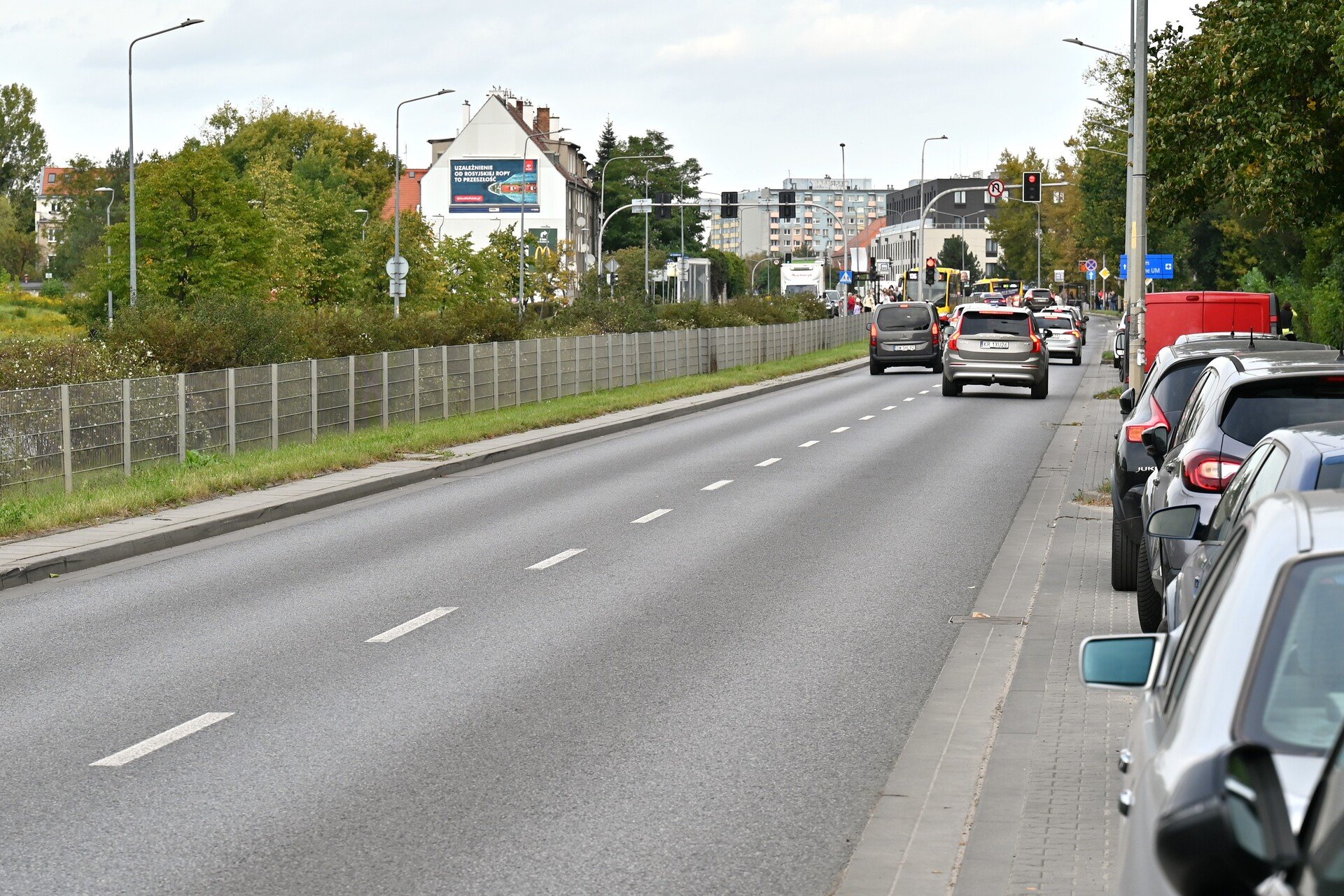 Ul. Borowska. Tędy, w kierunku Działkowej, ma w przyszłości&nbsp;jechać tramwaj.&nbsp;